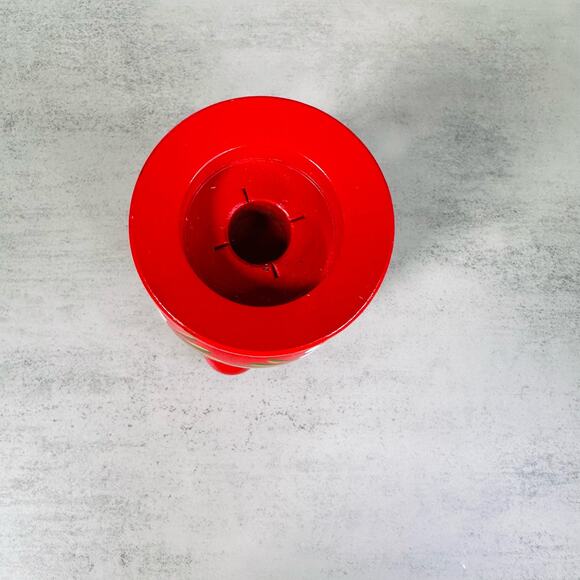 Vintage, Mid-Century 3-Legged Swedish Wedding Candle Holder with Floral Motif - Picture 5 of 6